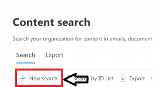click on the “New Search” button