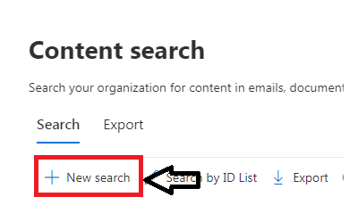 click on the “New Search” button